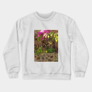 Wild and Neglected, a Garden painting Crewneck Sweatshirt